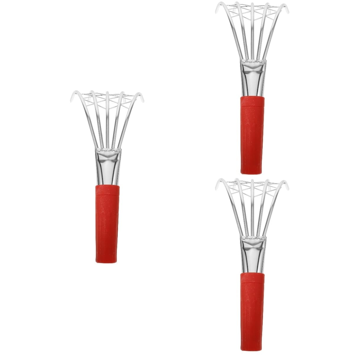BESPORTBLE 3stücke Titel Muschelrechen Mit Griff Robuster Edelstahlrechen Für Strandmuscheln Und Krabben Ergonomisches Design Für Einfaches Graben Und Ausheben Von Meeresfrüchten