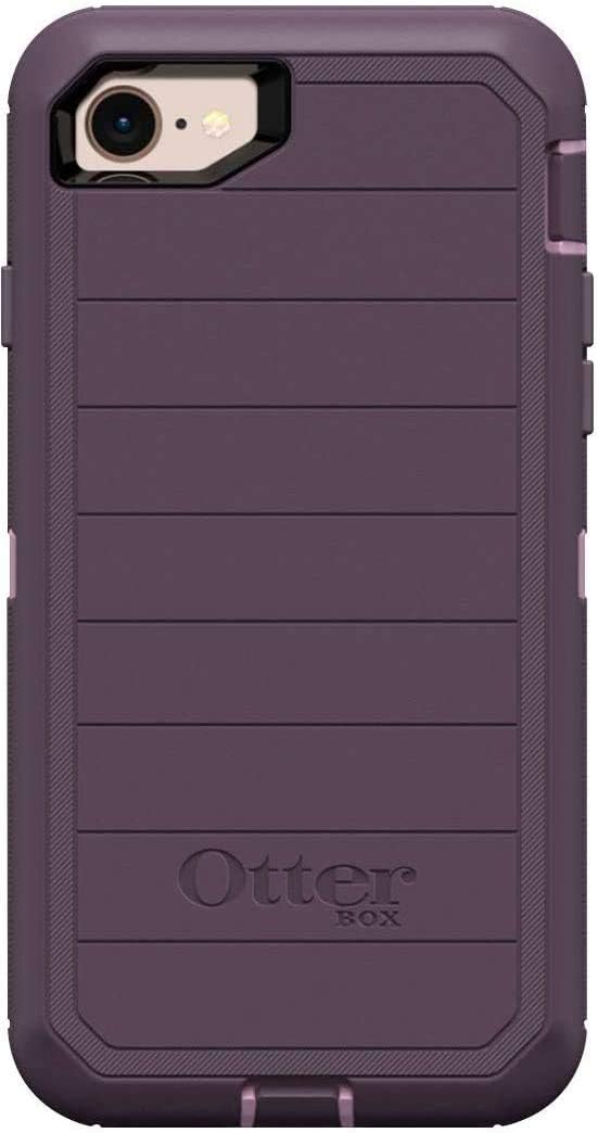 OtterBox Defender Series Rugged Case for iPhone SE 3rd Gen (2022), iPhone SE 2nd Gen (2020), iPhone 8/7 (NOT Plus) Case Only - Non-Retail Packaging - Purple Nebula (with Microbial Defense)
