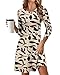 MOLERANI Women's Casual Plain Simple Long Sleeve T-Shirt Loose Dress