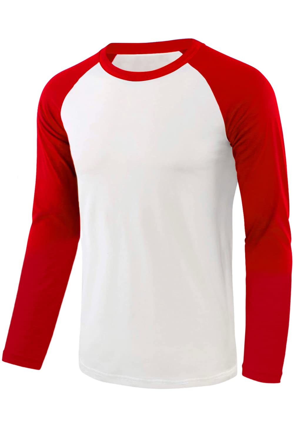 BAIEBLEUE GLOBALWomen and Men's 3/4 Sleeve Casual Raglan Jersey Baseball Tee Shirt Basic Vintage Raglan Sleeve Jersey Baseball Tee