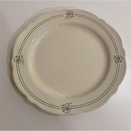 Amazon ホーム西洋料理 果物やパスタプレート アイスクリーム サラダプレートステーキ皿 プレート Vintage風ヨーロッパ 復古 陶磁 ファミリーパーティー 飾り物 花柄皿 蘭 cm Bereayou カレー パスタ皿