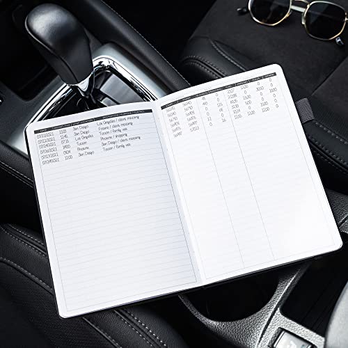 Clever Fox Auto Mileage Log Book – Vehicle Logbook With Mileage, Expense, Gas Consumption & Lubrication Trackers – Driving Logger For Car Records – A5 Size, 1,674 Mileage Entries (Black) #TOP5