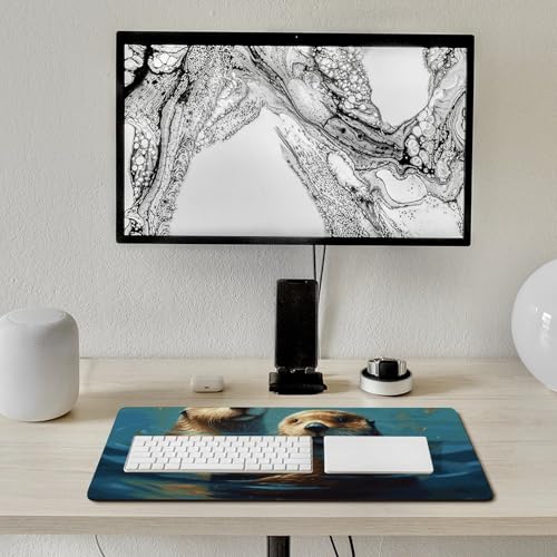 Sous-main de bureau imperméable et antidérapant avec bords cousus