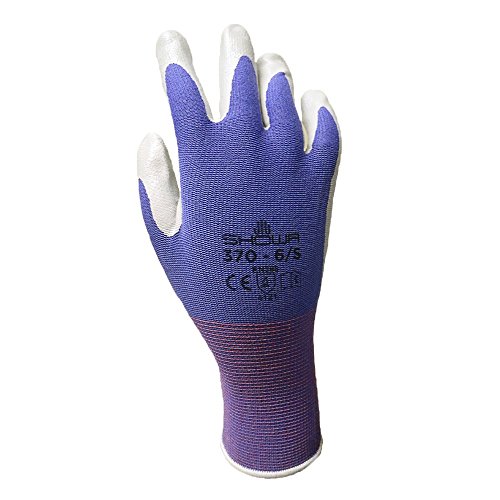 Showa Atlas 370 Garden Club Gloves. Assorted Colors - 4 Pack. Size Medium #TOP1
