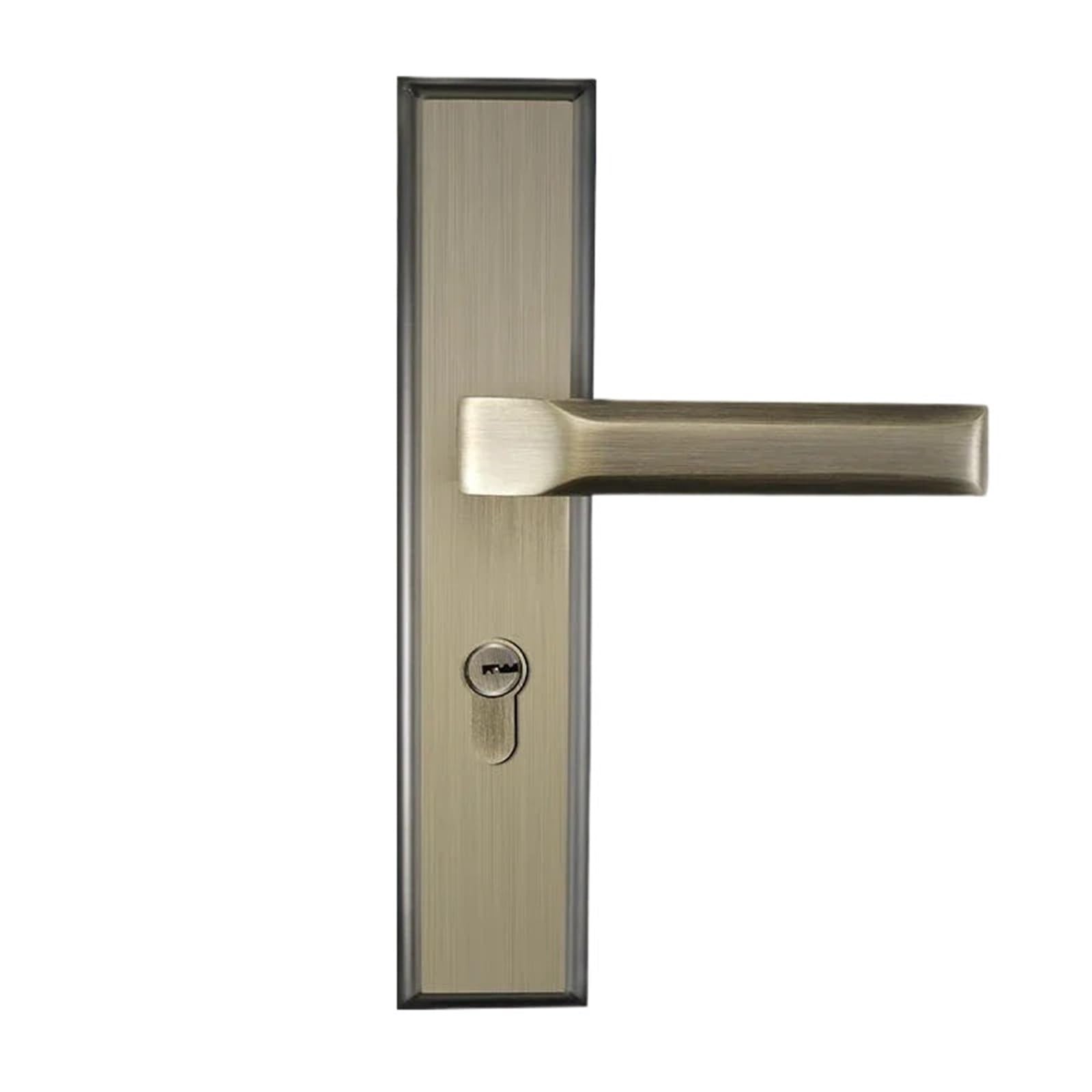 Sxolcoufoh 3_58Mm Zinc Alloy Door Lock Wooden Antique Bronze Integrated Handle 1Pcs
