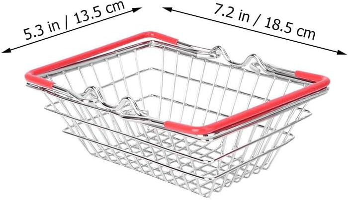 BESTOYARD Mini Shopping Basket with Handles - Compact Portable image 3