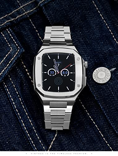 Kit Mod en métal pour iWatch Series 7 et SE | Armure acier antichoc