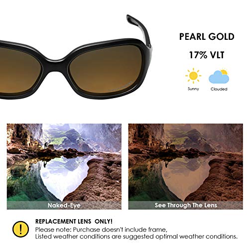 Image of BLAZERBUCK Polarized Replacement Lenses & Nose Pad for Oakley Pulse OO9198 Sunglasses