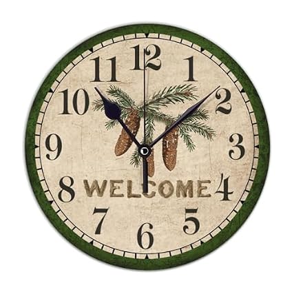 Pine Cones Wall Clocks