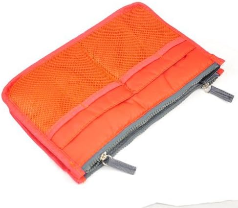 Tapp C. Multi-pocket Nylon Purse Insert Organizer - Orange