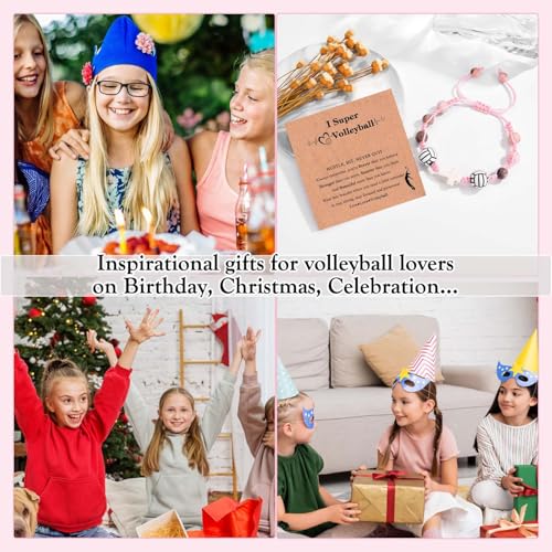 Image of Volleyball Bracelet Gifts for Teen Girls, Volleyball Gifts for Girls Volleyball Players Team, Christmas Birthday Valentines Day Graduation Gifts for Teen Girls Daughter Granddaughter Niece Sister