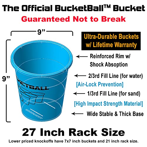 Bucket Ball | Beach Edition Starter Pack | Ultimate Beach, Pool, Yard, Camping, Tailgate, Bbq, Lawn, Water, Indoor, Outdoor Game – Best Gift Toy For Adults, Boys, Girls, Teens, Family #TOP2