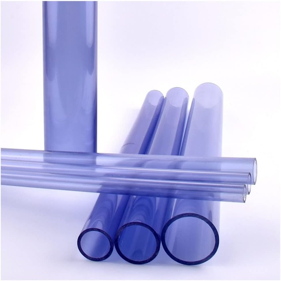 Transparent Tube, OD 16~90~280mm Transparent UPVC Aquarium Fish Tank Tube, Hydroponic Planter Garden Irrigation System Pipe Fittings 2pcs (Color : Outer Dia 280mm)