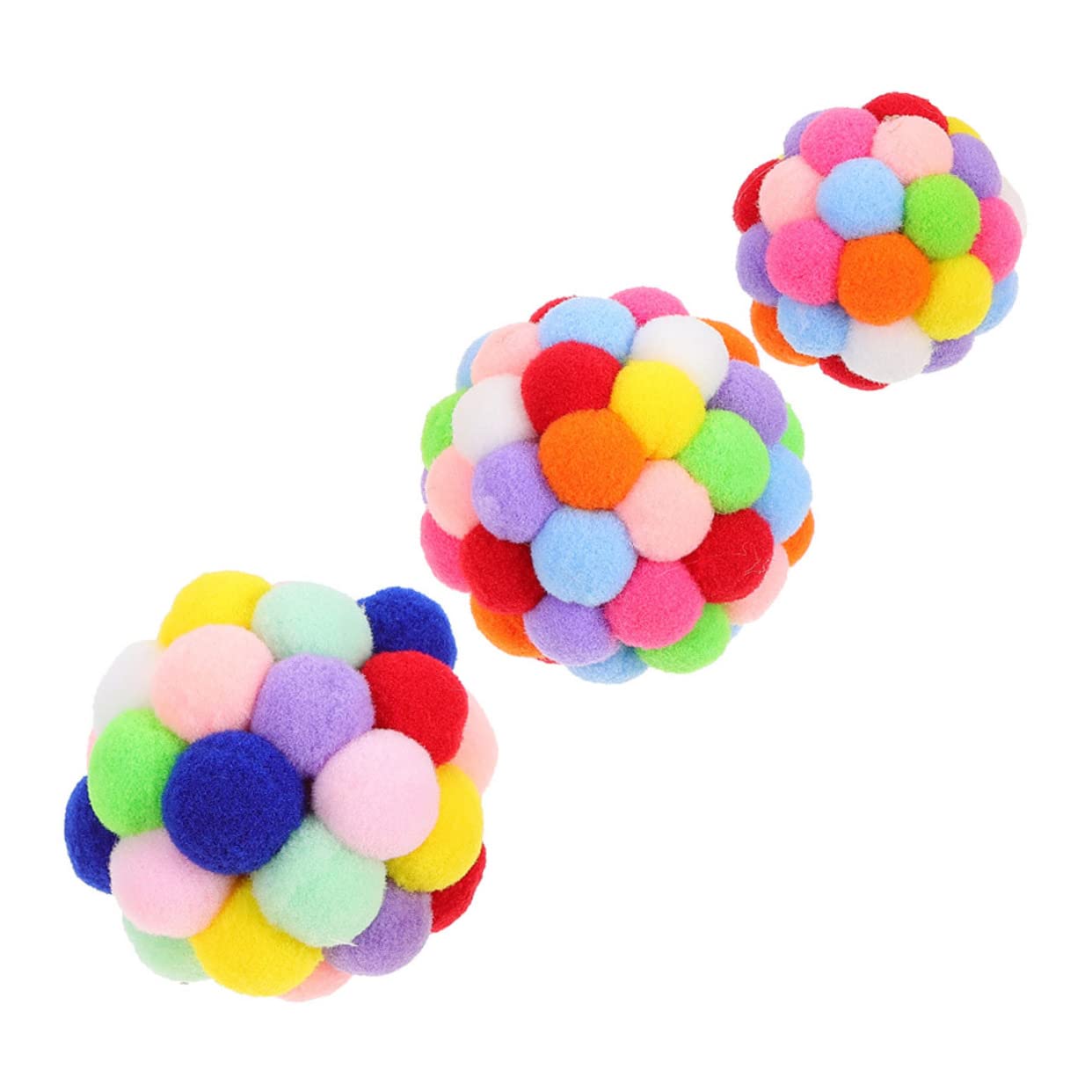 KESYOO 3Pcs Cat Ball Interactive Chew Balls for Cats Engaging Cat Playthings to and Reduce Boredom Present for