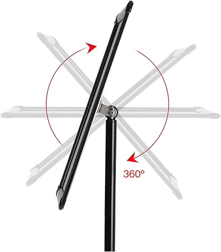 Miniatura 5 de Soporte para póster de pie A2, soporte para póster con pedestal ajustable, estilo espiral, soporte para letreros de pie de 17 x 23.5 pulgadas,