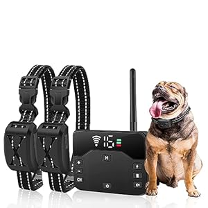 Electric Fence for Dogs, 2-in-1 Wireless Dog Fence, Wireless Pet Containment System with Rechargeable Waterproof Training Collar, Electric Dog Collar Fence Wireless for Dogs