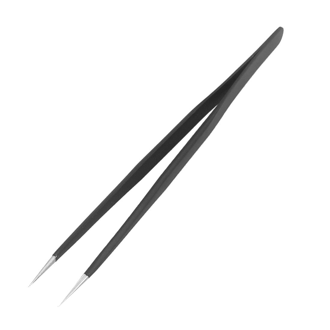Uxcell Black, Silver Tone Sourcingmap Esd-2011 Tweezers, Anti-Static Non-Magnetic Stainless Steel Straight Pointed Tip For Craft Jewelry Electronics, 5.5" Overall Length