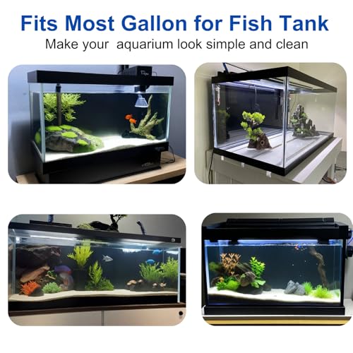 ELEBOX Aquarium Background Blue Black Fish Tank Background Wallpaper Double-Sided Aquarium Backing Paper, Aquarium Decorations for 10 Gallon 20 Gallon Aquarium 15.7" x 32.3" by ELEBOX - Used condition - Image 3