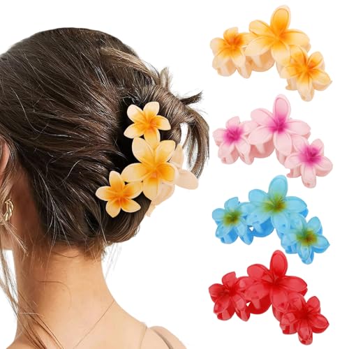 Pinzas para cabello flores 4 piezas para mujer miniatura 1