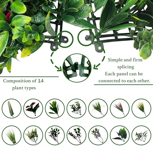 Image of Artificial Ivy Hedge Roll, 80 inchx120 inch(67 sqft) Greenery Backdrop