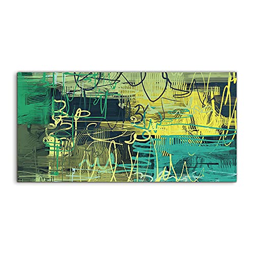 Abstraction art art tableau en verre pour salon de taille 100x50cm style contemporain
