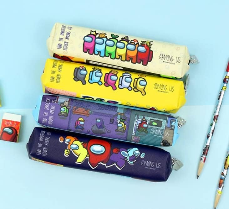 Miniatura 6 de (1 unidad) Among Us - Estuche pequeño multiusos para bolígrafos y lápices, se enviará 1 color al azar.