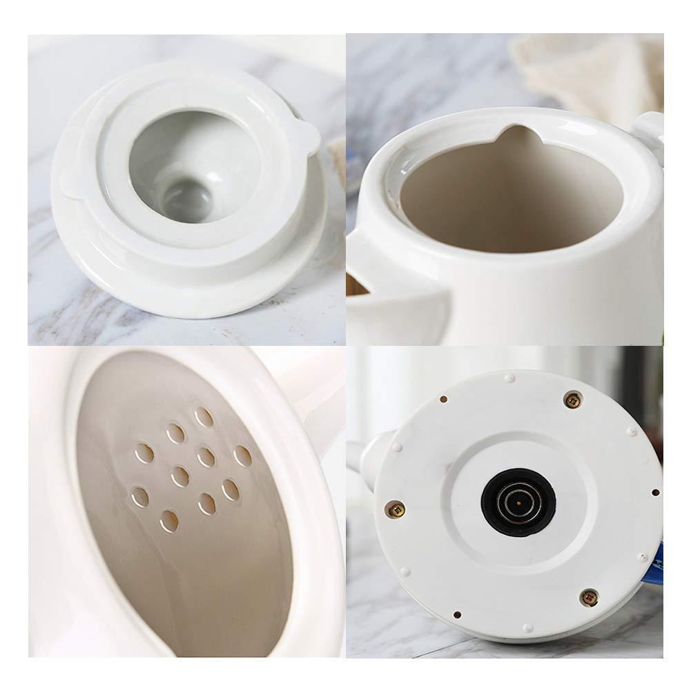 czajnik elektryczny ceramiczny czajnik wodny czajnik czajniczek czajniczek dzbanek do herbaty dzbanek retro 1,2 l, zdejmowana podstawa 1000 W, automatyczne wyłączanie,