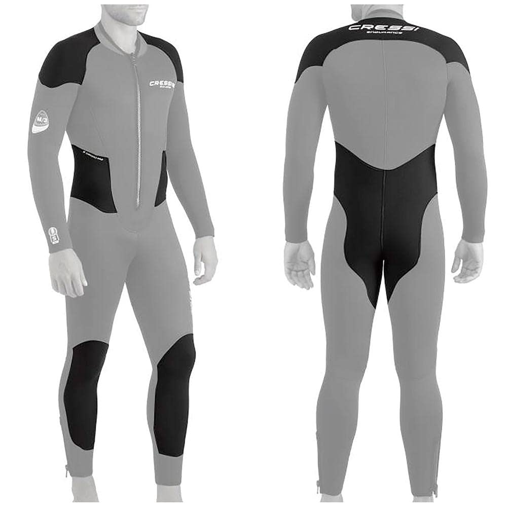 Cressi Endurance Man Monopiece Wetsuit 5mm - Herren Overall Tauchanzug Aus 5mm Neopren Für Taucher Und Schnorchler