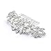 Mariell Vintage Pearl and Mixed Crystal Sunburst Wedding, Bridal or Prom Hair Comb - Retro Glam