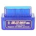 Produktbild OBD2 Codeleser ELM327 Bluetooth OBD II Diagnose scanner Super Mini ELM 327 Engine Scan Tool V1.5 blau