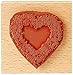 Price comparison product image Florilèges Design Heart Wood/Rubber Stamp Wood fd116033 Mist 5 x 5 x 2.5 cm