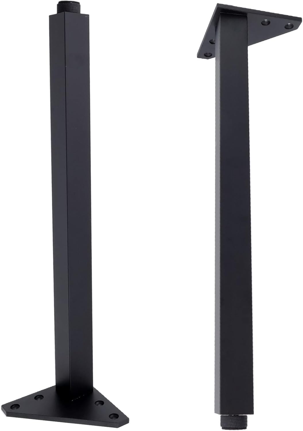 Geesatis 14 Inch Heavy Duty Adjustable Table Legs - Set of 4, 1000lbs Capacity, Aluminum Alloy Furniture Legs for Desks, Cabinets, Sofa & Bed with Pre-Attached Screws (Black)