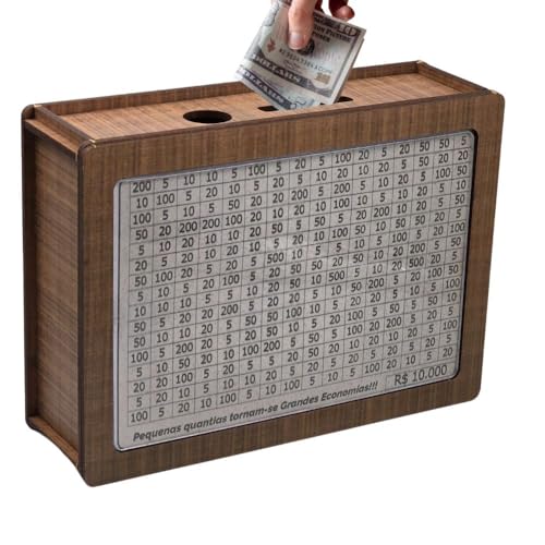 Cofre Guarde Dinheiro usando o método japonês Woodbox Decorativo