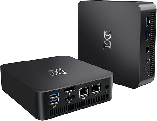 Mini PC para juegos de doble LAN Intel 12 generación Alder Lake - N100(hasta 3.4 GHz) Micro computadora, 16 GB DDR4 RAM 512 GB SSD Mini escritorio