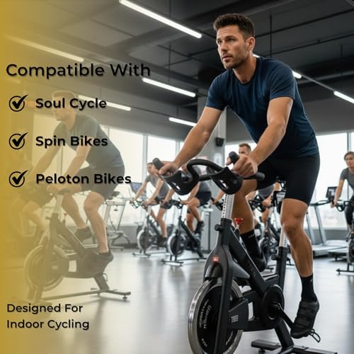Image of Tommaso Strada Mens SPD & Peloton Shoes-2 in 1 Cycling Shoes-Install Your Own Delta or SPD Cleats for Spin Bikes, Indoor Cycles or Most Mens Bicycles-Explore Bike Accessories