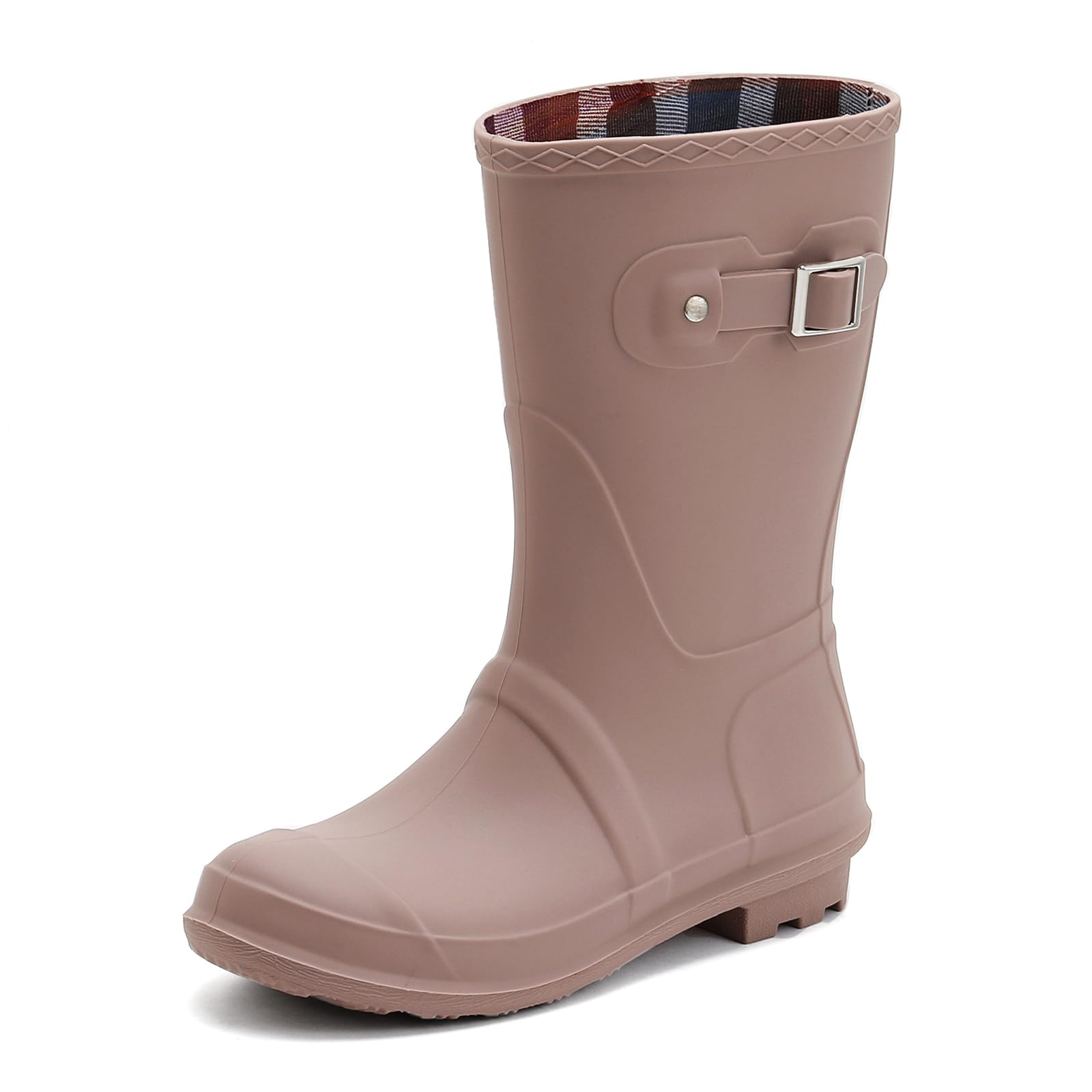 Jesindr Women's Wellington Boots, Original Waterproof Lightweight Rubber Half Height Boots, Ankle Boots, Rain Boots, Rain Shoes, Outdoor Wellington Boots