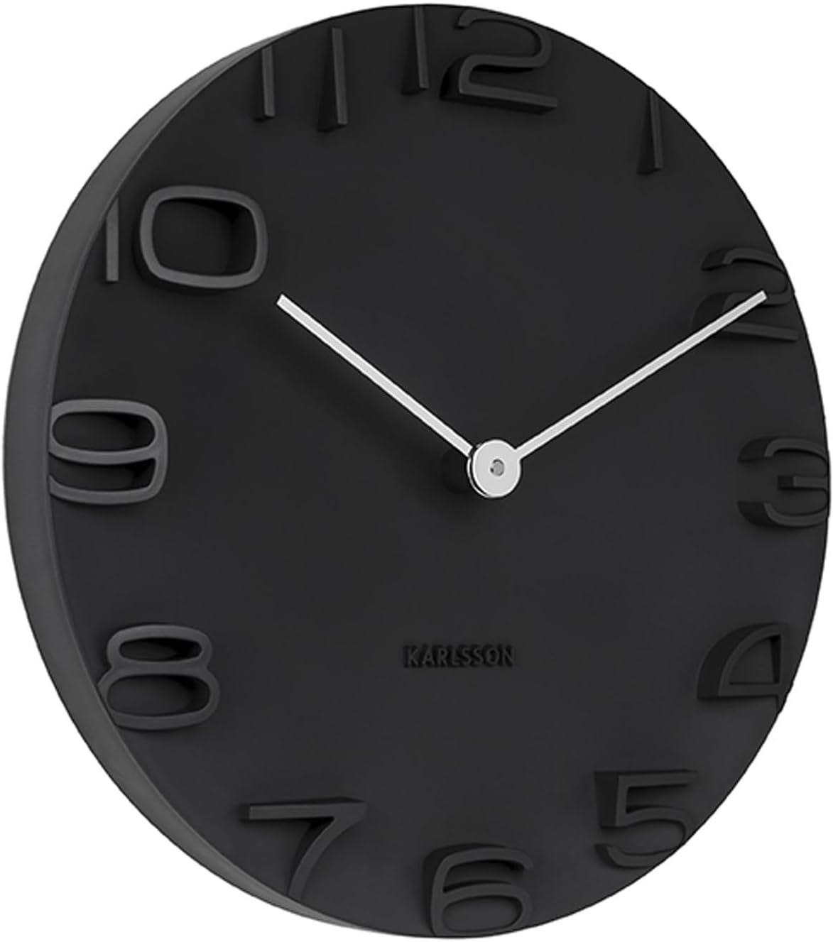 Karlsson, wall clock, Black, One Size