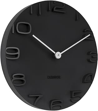 Karlsson, wall clock, Black, One Size