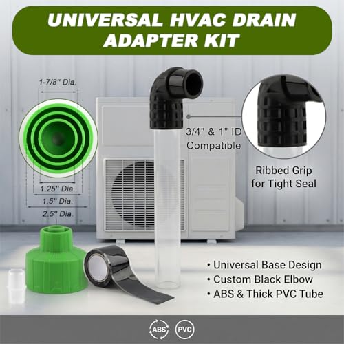 AC Drain Line Unclogger Tool, HVAC to PVC Pipe AC Drain Line Cleaner Tool, Universal Attachment to Evacuate & Unclog AC-Drain-Lines(COLOR:Green) by Oryqvane - Used condition - Image 3
