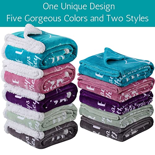 Gifts For Sister Blanket, Birthday Gift For Sister From Sister, Say Happy Birthday Sister With A Snuggly Soft Sister Throw Blanket 60X50 Inches (Teal, Fleece) #TOP7