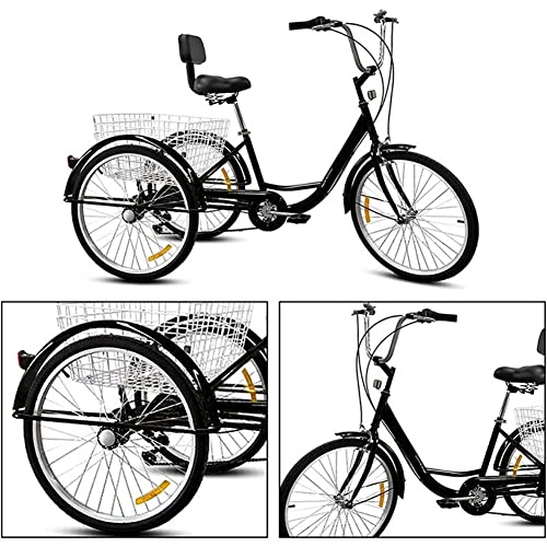 大人用三輪車 24インチ 7スピード 3輪自転車 大人用 三輪自