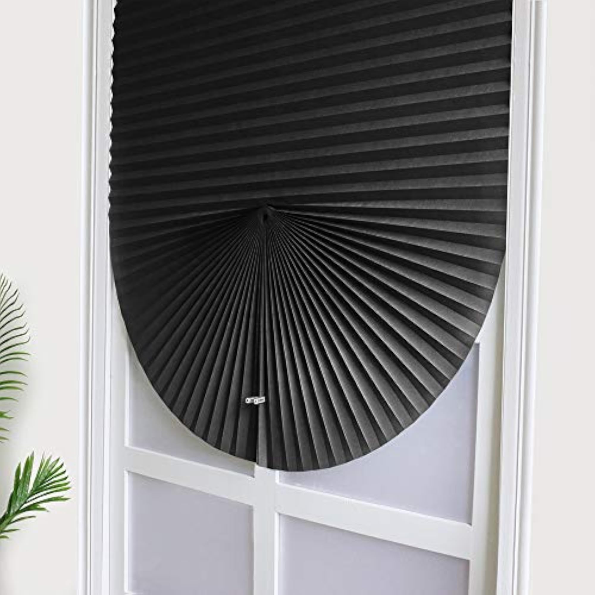 Blackout Pleated Window Shades Cordless Black
