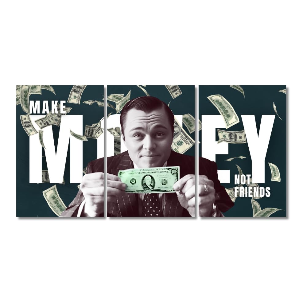 Good Hope - Wolf of Wall Street Motivational Poster for Room and Office (300 GSM Matte Paper, 13 X 19-inch, Multicolour) (Split Poster(36x18inch))