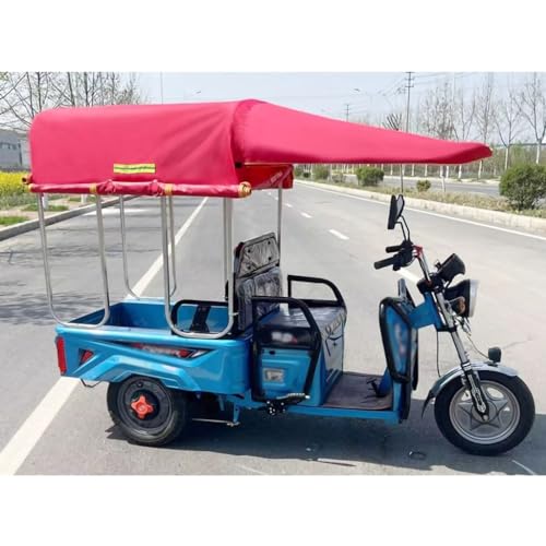 Auvent tricycle électrique 3 roues adulte robuste 120x80 cm