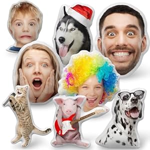 Custom Funny Pillow for Men Women, Personalized Funny White Elephant Gifts for Adults, Valentines Day gifts for Him Her, Fun Photo Presents for Boyfriend Friend Dad Mom (Pillow Insert Included)