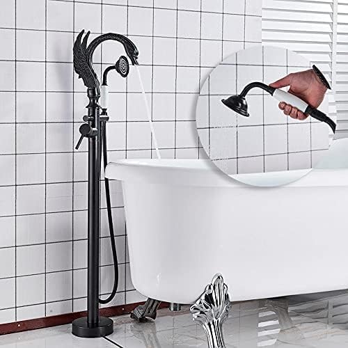 Mitigeur de baignoire sur sol or luxe pour salle de bain moderne