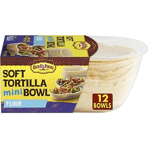 Old El Paso Soft Flour Tortilla Mini Bowls 12-count