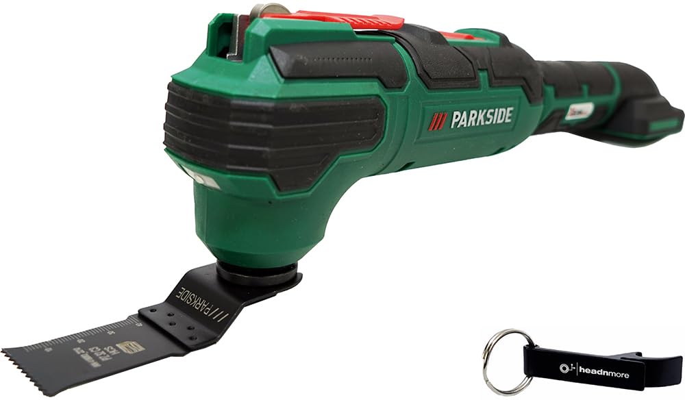 HEADNMORE® Bundle Parkside® - Raschietto multifunzione a batteria 20 V PAMFW 20-Li + portachiavi