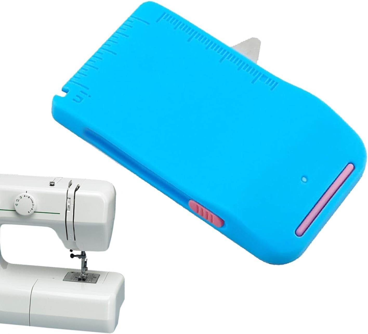 Magnetic Seam Guide for Sewing Machine - Hemming Tool | Scale & ABS Body