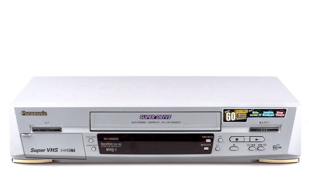 Panasonic NV-HS820 S-VHS Videorekorder, silbergrau